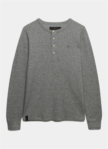 Superdry Mini Slub Waffle L/S Grandad 